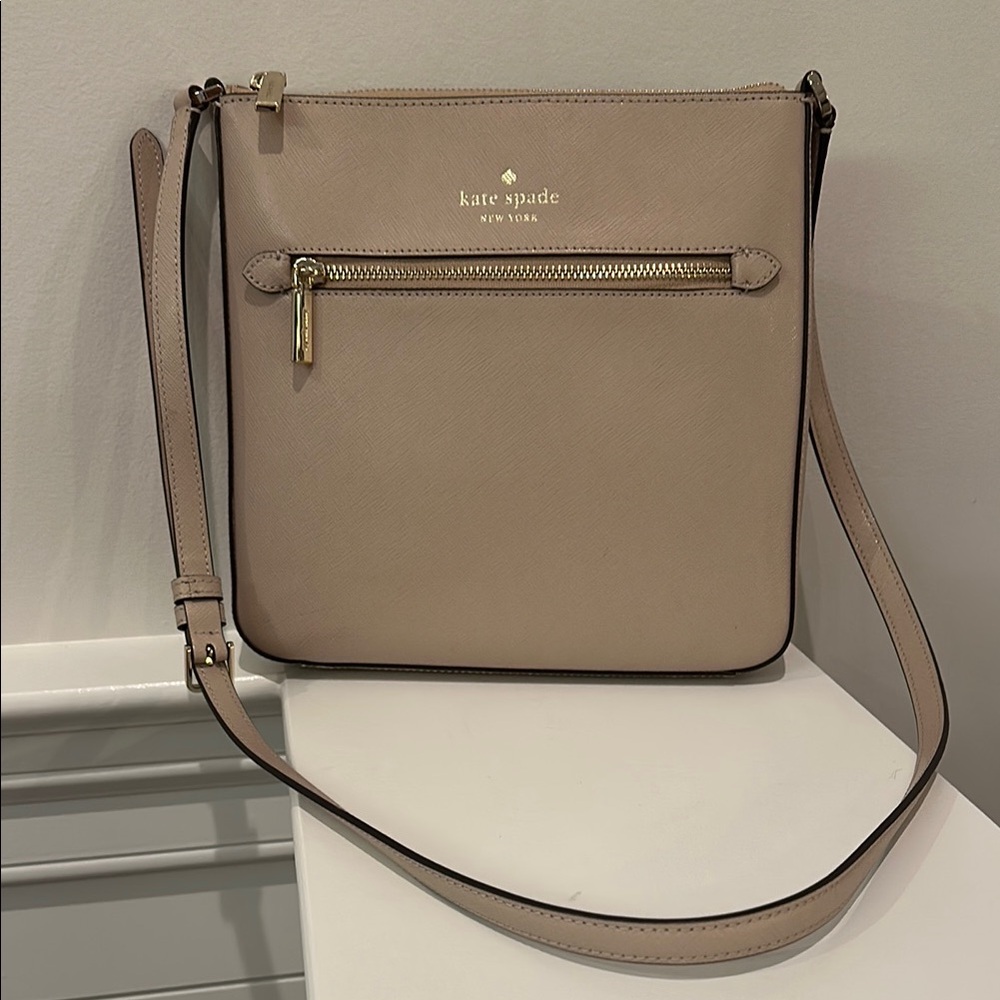 Kate Spade Blush Pink Crossbody Bag with Adjustable Strap